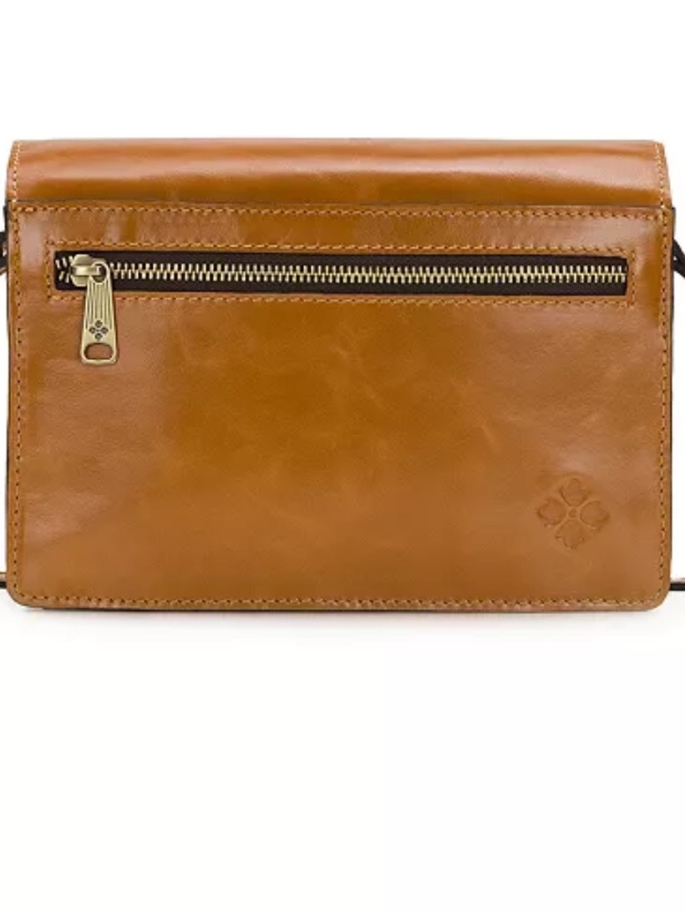 Patricia Nash Vintage Tan Leather Crossbody Bag & 4 tone guitar strap - Picture 3 of 11